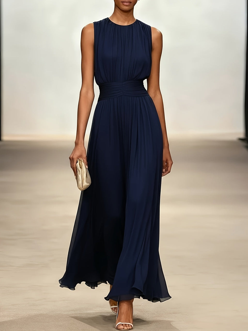 Oliver & Blake Arabella Pleated Women's Maxi Dress