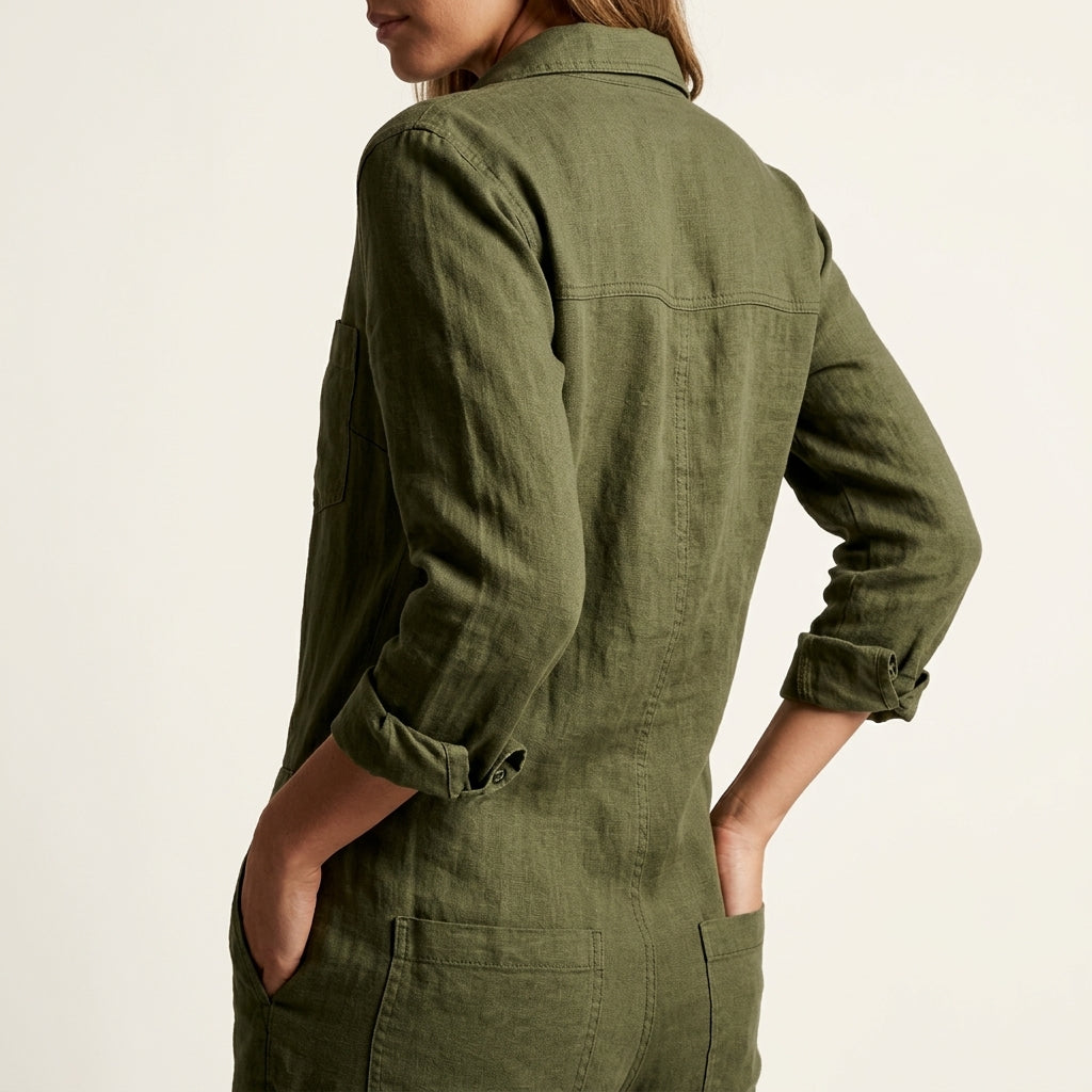 Elvinae Linen Women's Jumpsuit