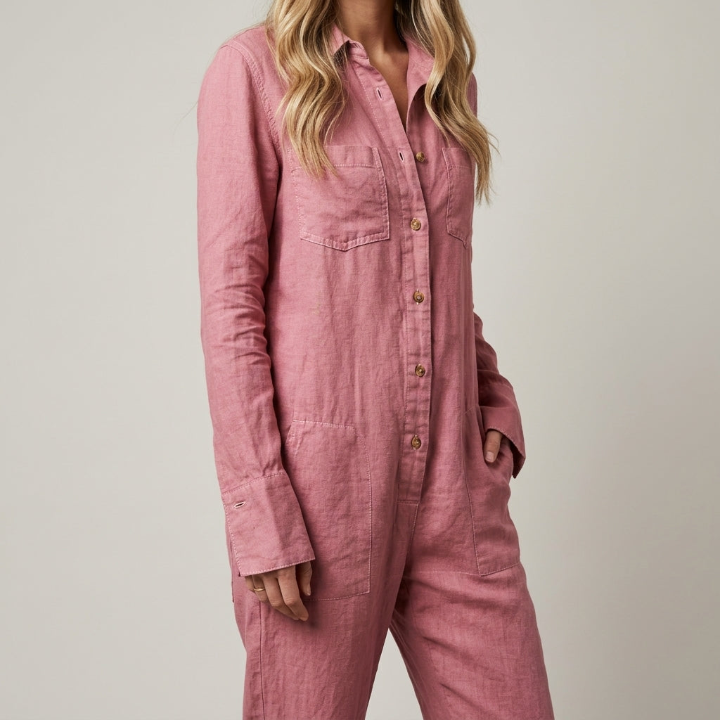 Elvinae Linen Women's Jumpsuit