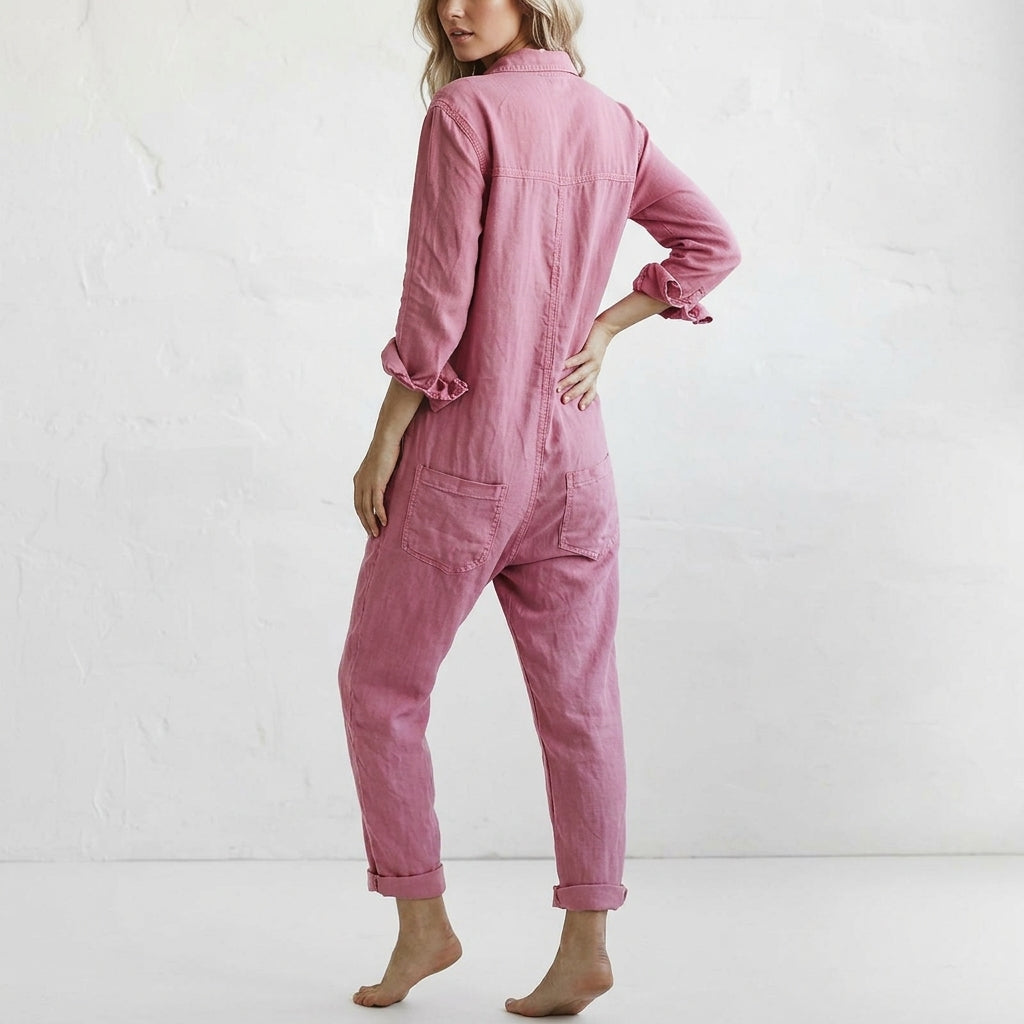Elvinae Linen Women's Jumpsuit