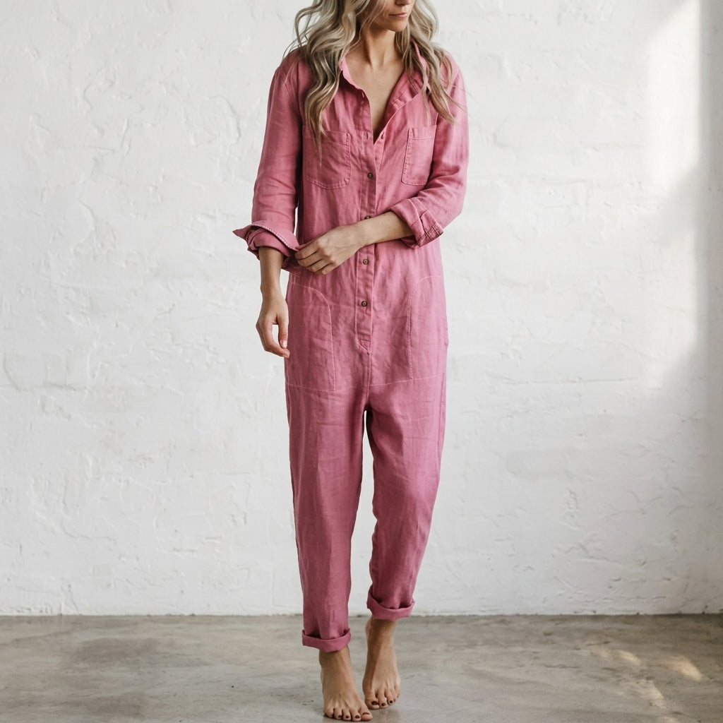 Elvinae Linen Women's Jumpsuit