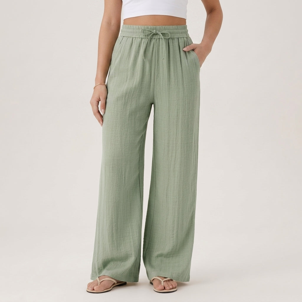 Marisol Linen Wide-Leg Women's Pants