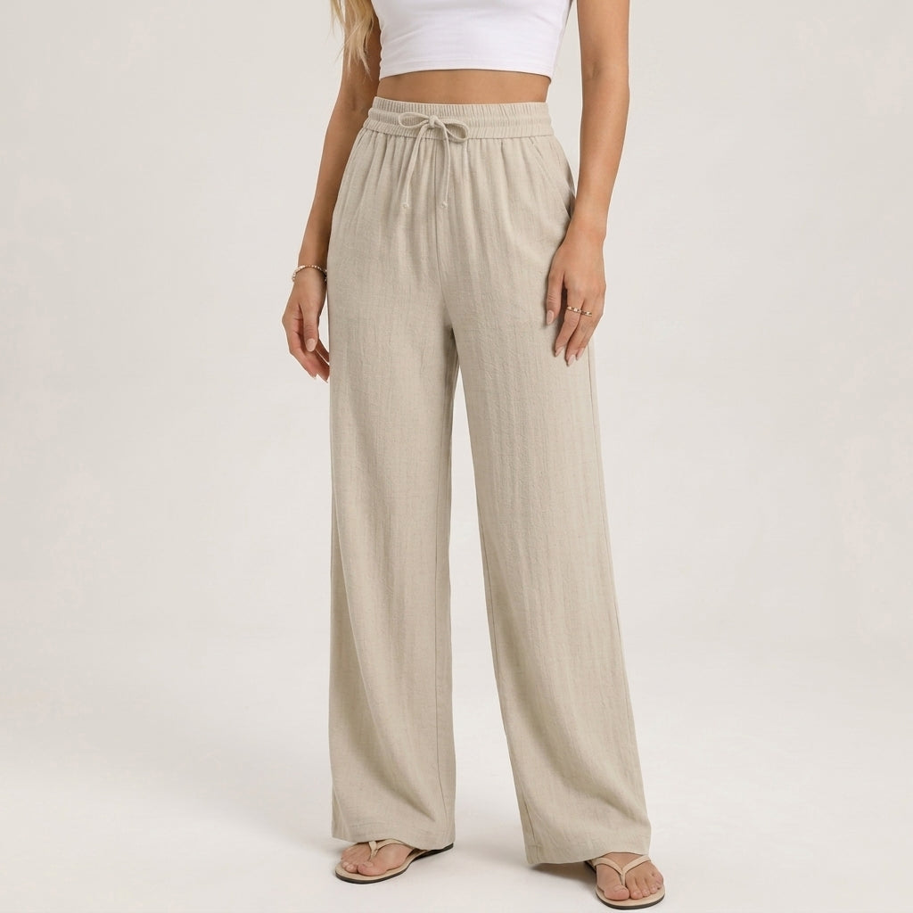 Marisol Linen Wide-Leg Women's Pants