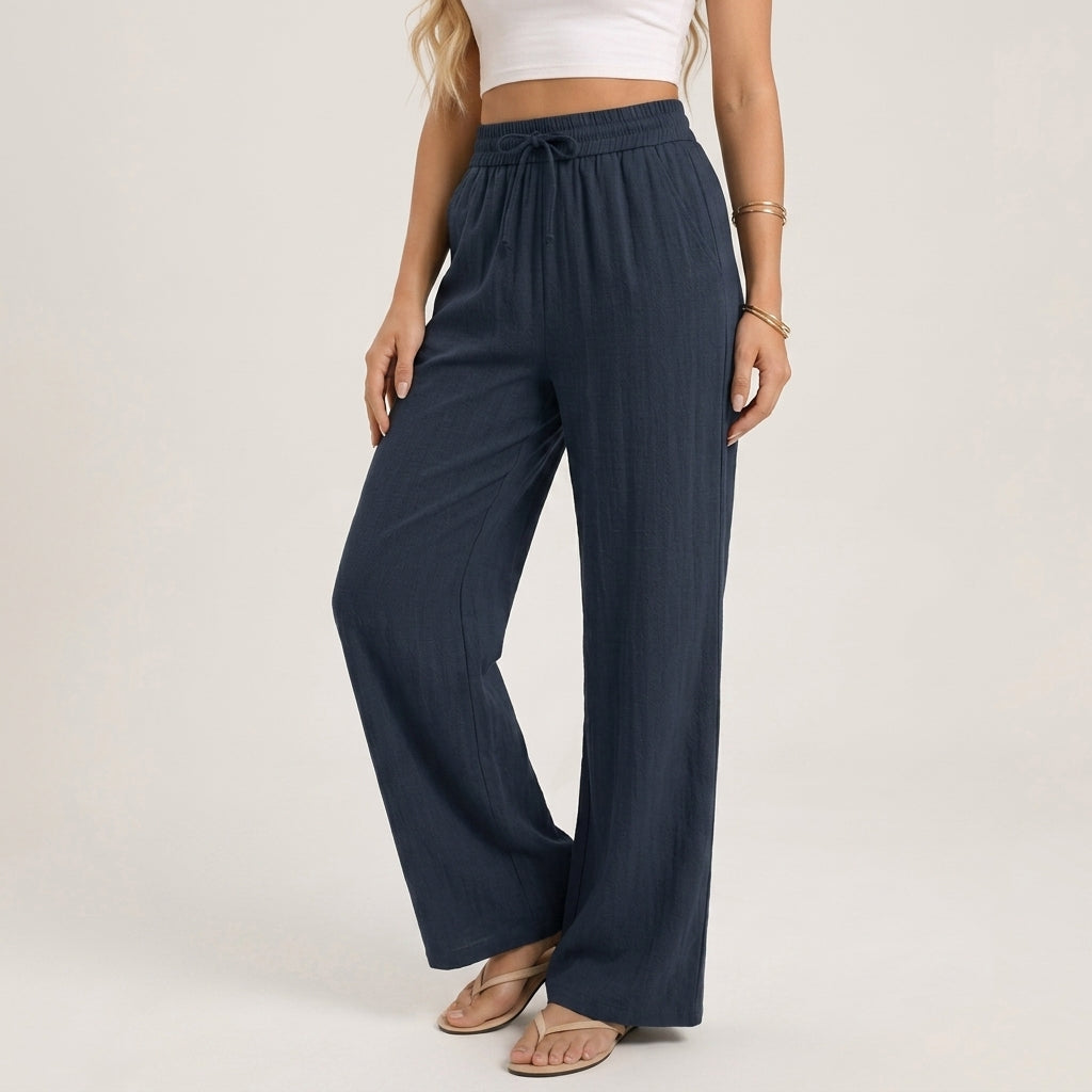 Marisol Linen Wide-Leg Women's Pants
