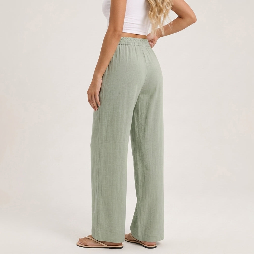 Marisol Linen Wide-Leg Women's Pants