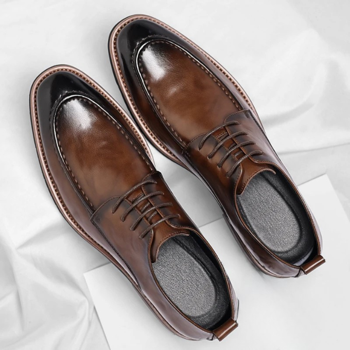 Oliver & Blake Lorenzio Men's Leather Oxford Dress Shoes
