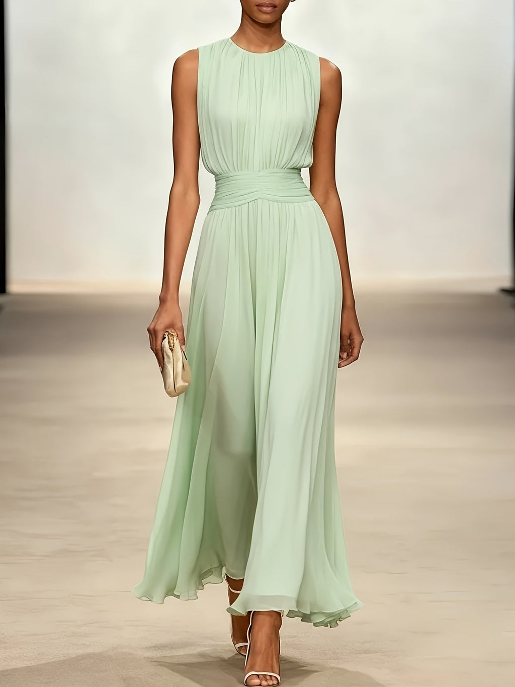 Oliver & Blake Arabella Pleated Women's Maxi Dress