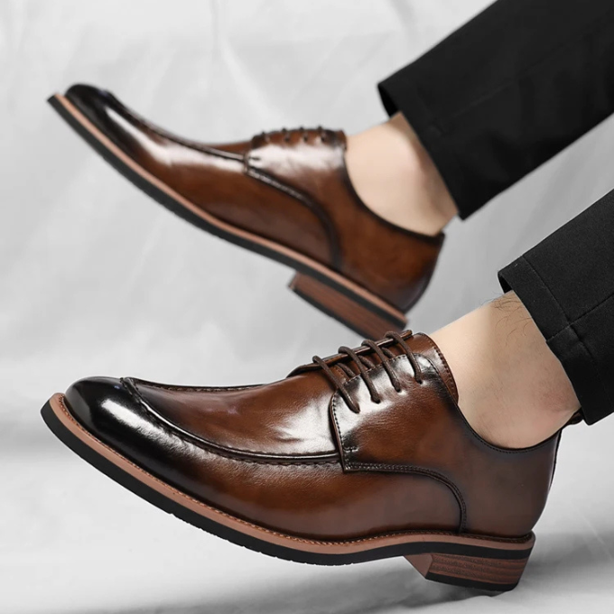 Oliver & Blake Lorenzio Men's Leather Oxford Dress Shoes