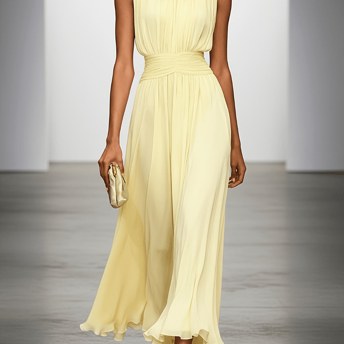 Oliver & Blake Arabella Pleated Women's Maxi Dress