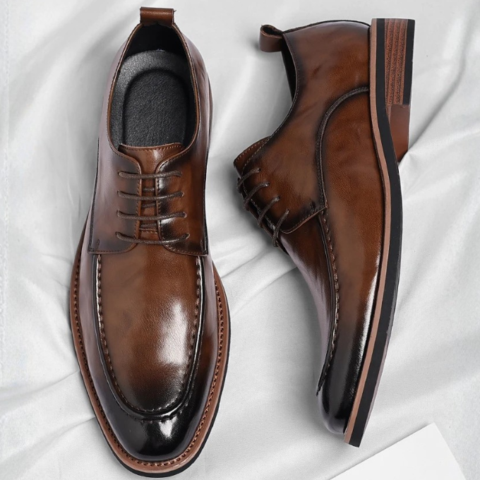 Oliver & Blake Lorenzio Men's Leather Oxford Dress Shoes
