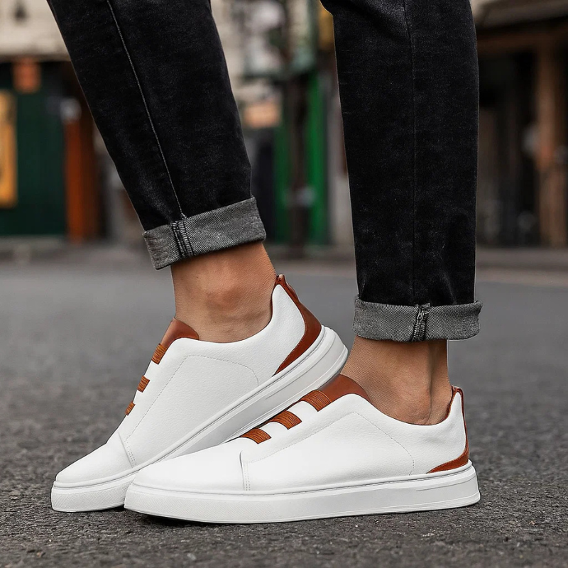 Oliver & Blake Chelsea Genuine Leather Men's Sneakers