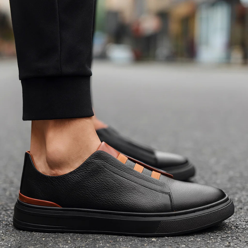Oliver & Blake Chelsea Genuine Leather Men's Sneakers