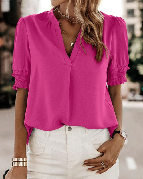Puff Sleeve Women's Blouse