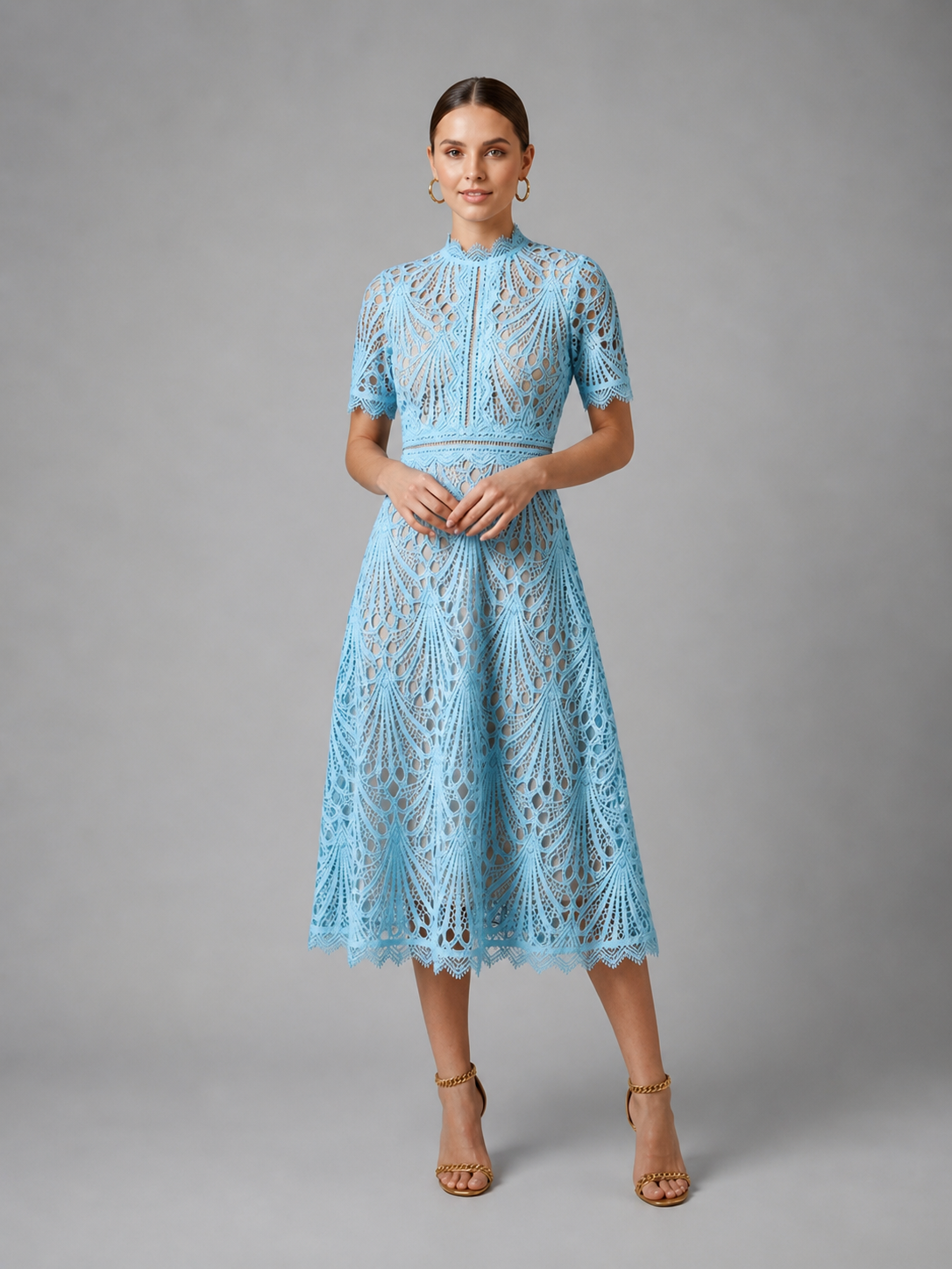 Thalia Lace Women's Midi Dress
