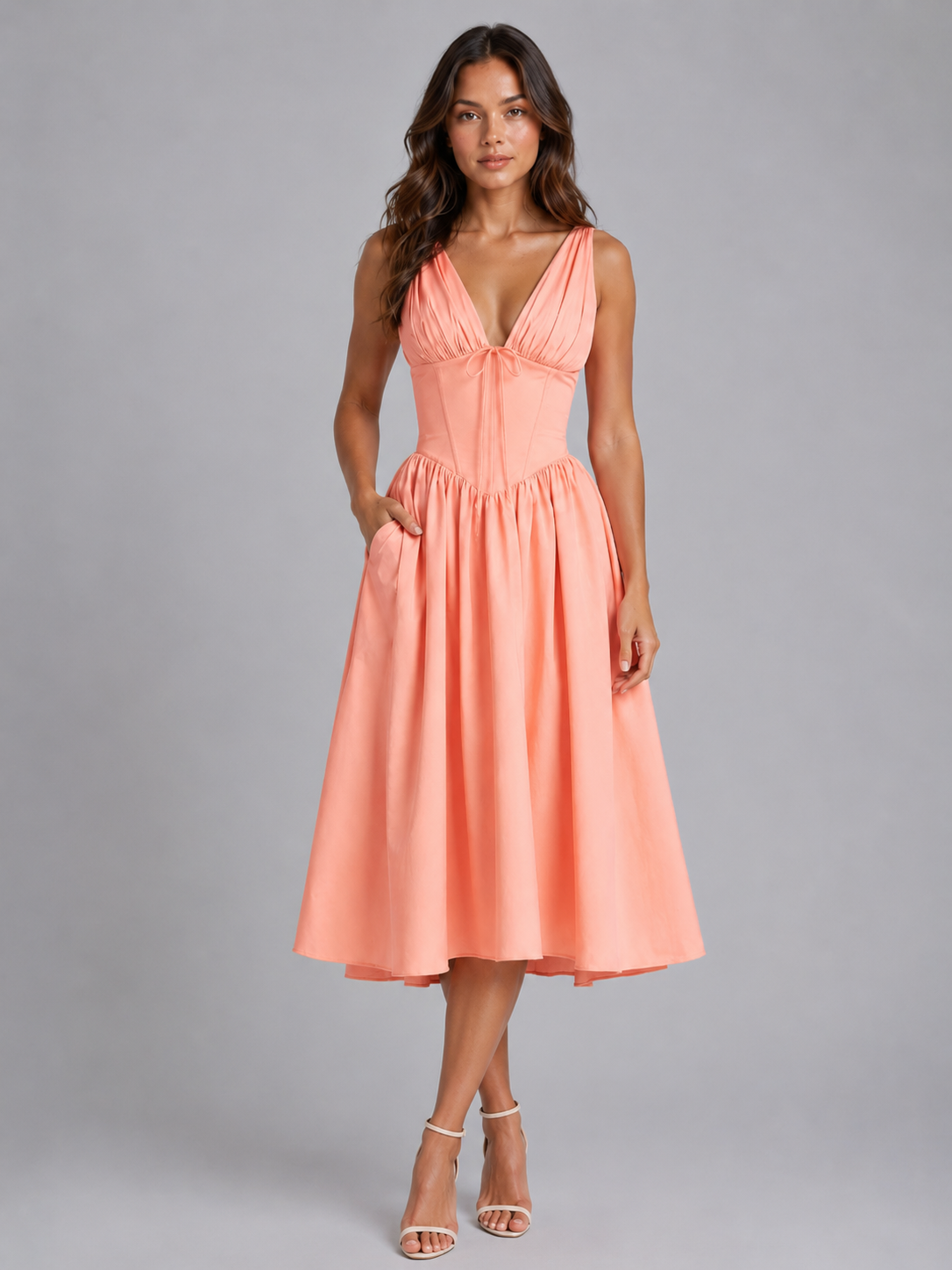 Floral Summer Occasion Women's Midi Dress
