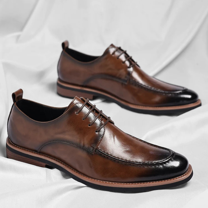 Oliver & Blake Lorenzio Men's Leather Oxford Dress Shoes