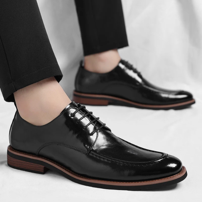 Oliver & Blake Lorenzio Men's Leather Oxford Dress Shoes