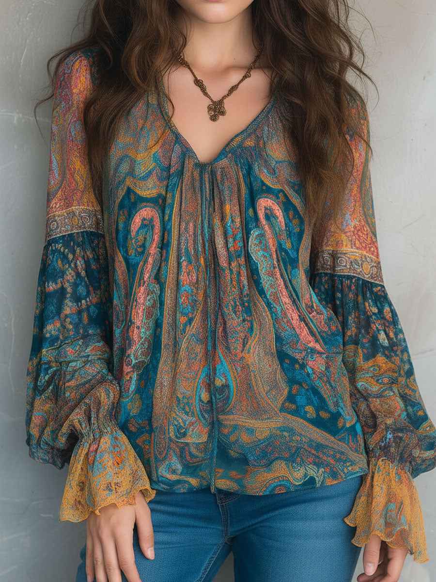 Elegant Flowy Women's Blouse