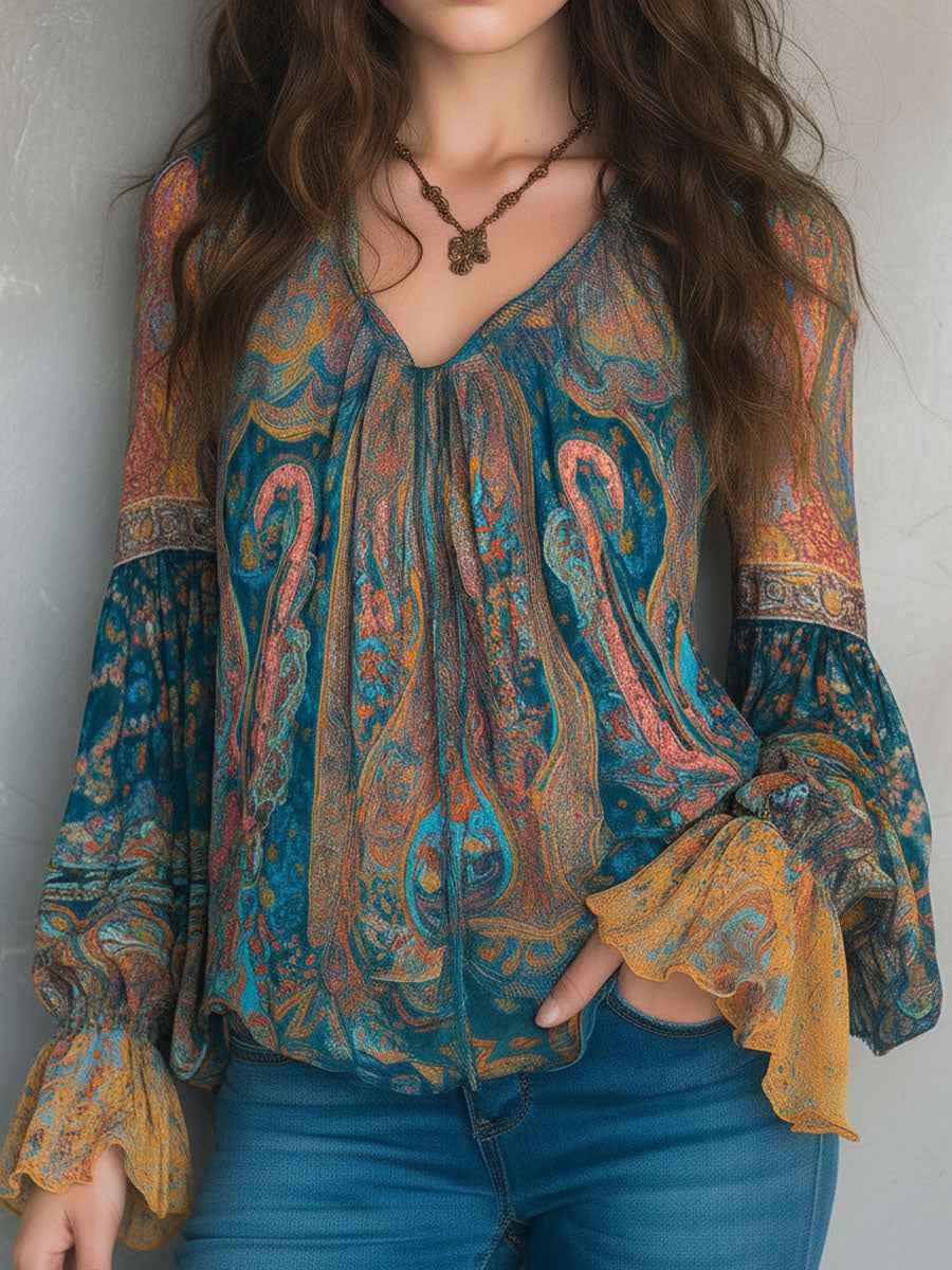 Elegant Flowy Women's Blouse