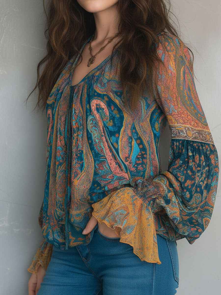 Elegant Flowy Women's Blouse