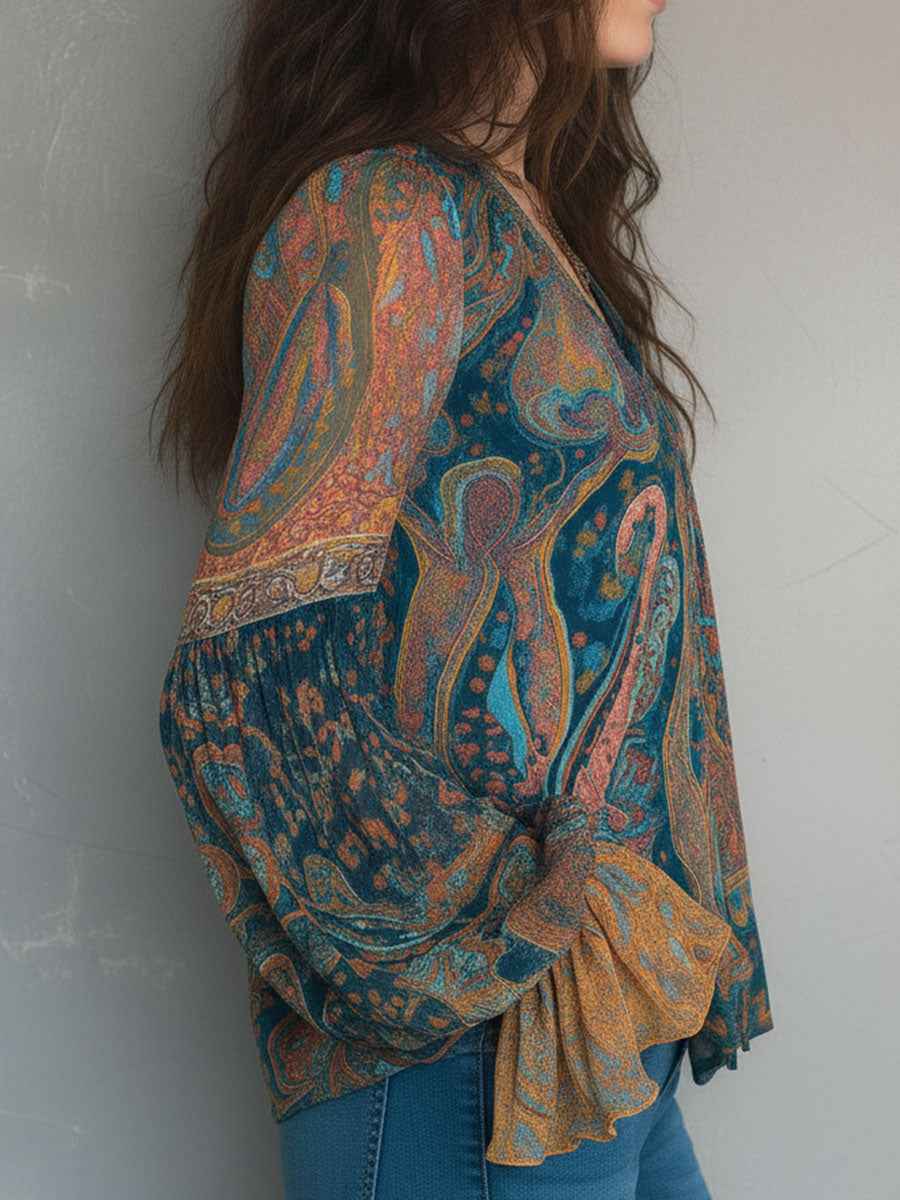 Elegant Flowy Women's Blouse