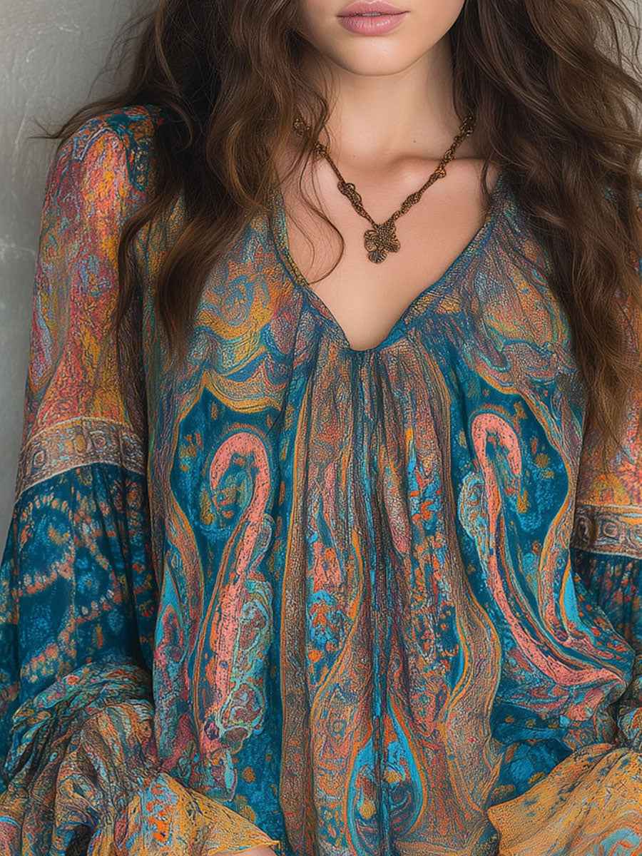 Elegant Flowy Women's Blouse