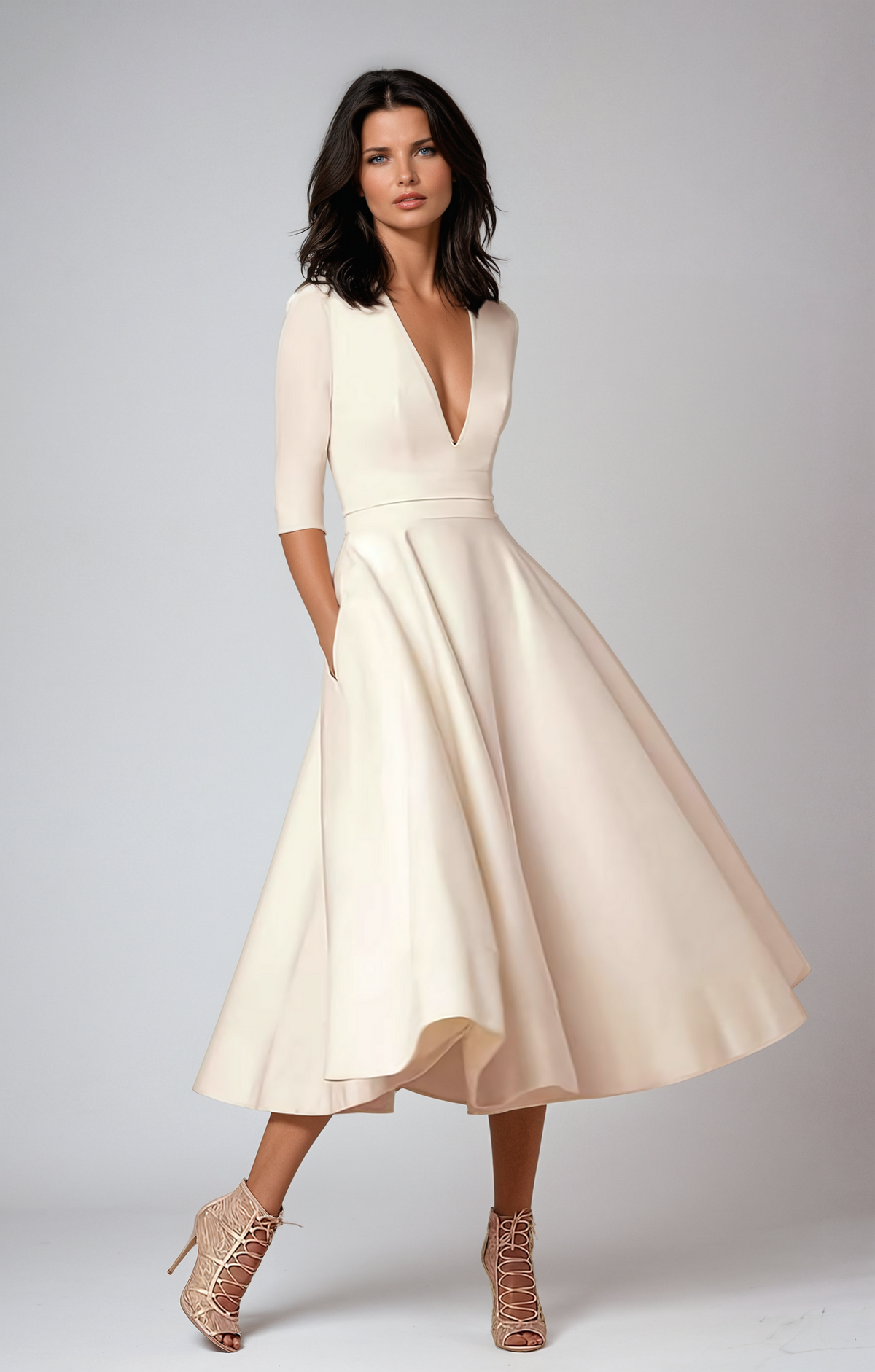 Oliver & Blake Lani Retro-Inspired Women's Midi Dress