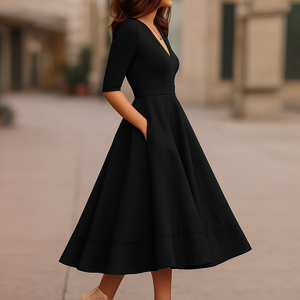 Oliver & Blake Lani Retro-Inspired Women's Midi Dress