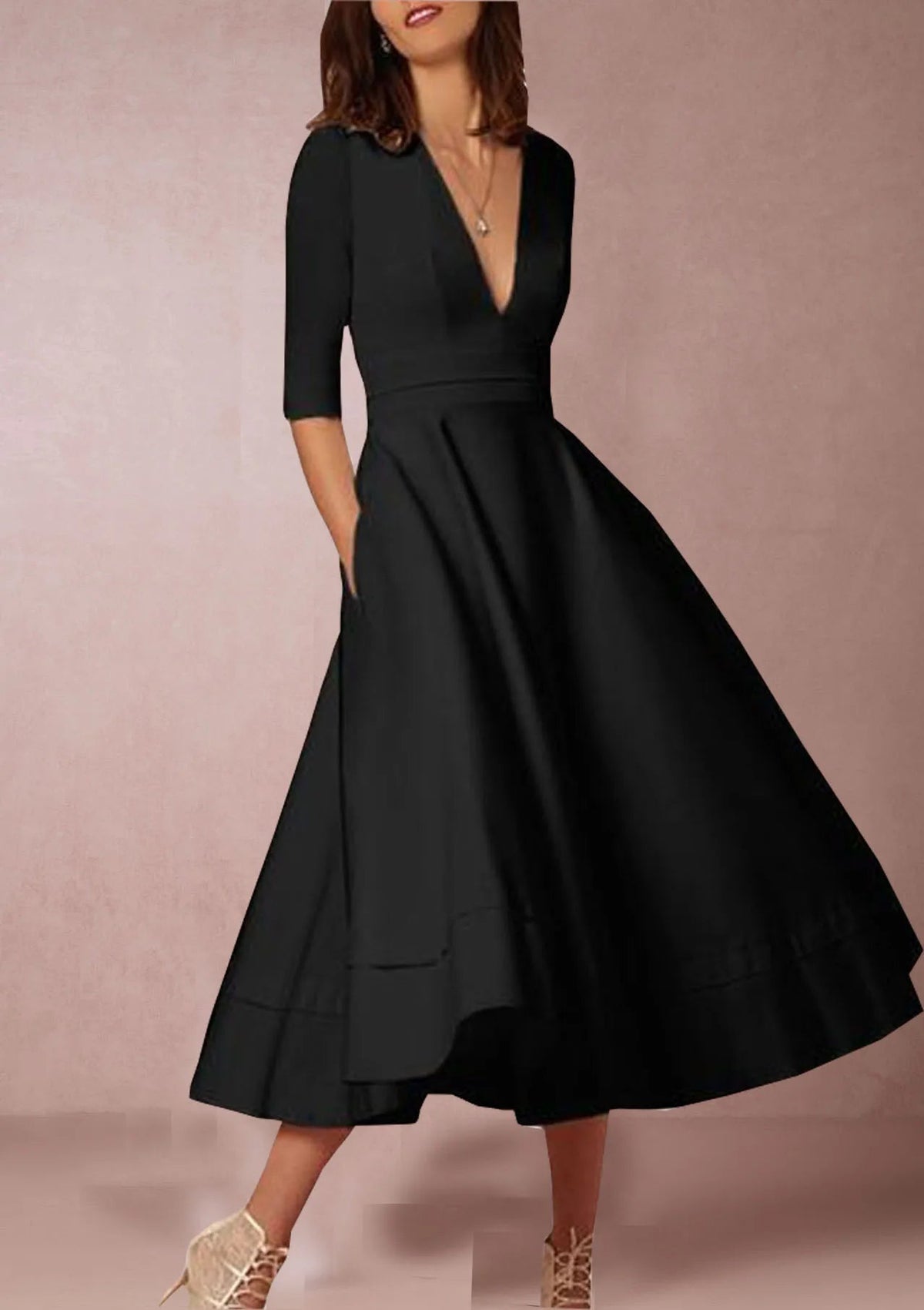 Oliver & Blake Lani Retro-Inspired Women's Midi Dress