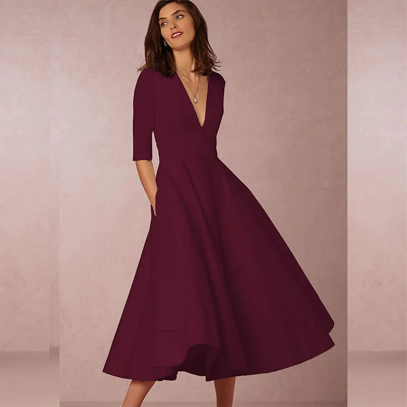 Oliver & Blake Lani Retro-Inspired Women's Midi Dress