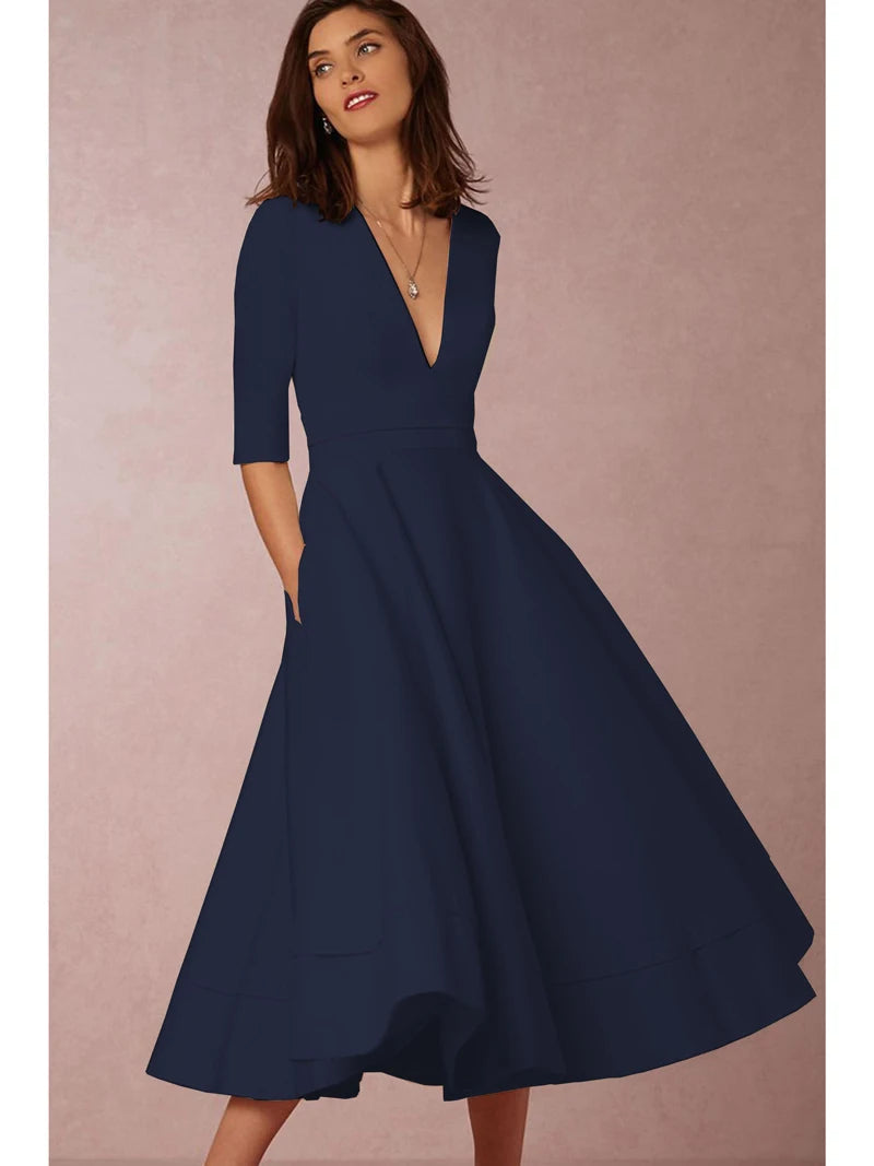 Oliver & Blake Lani Retro-Inspired Women's Midi Dress
