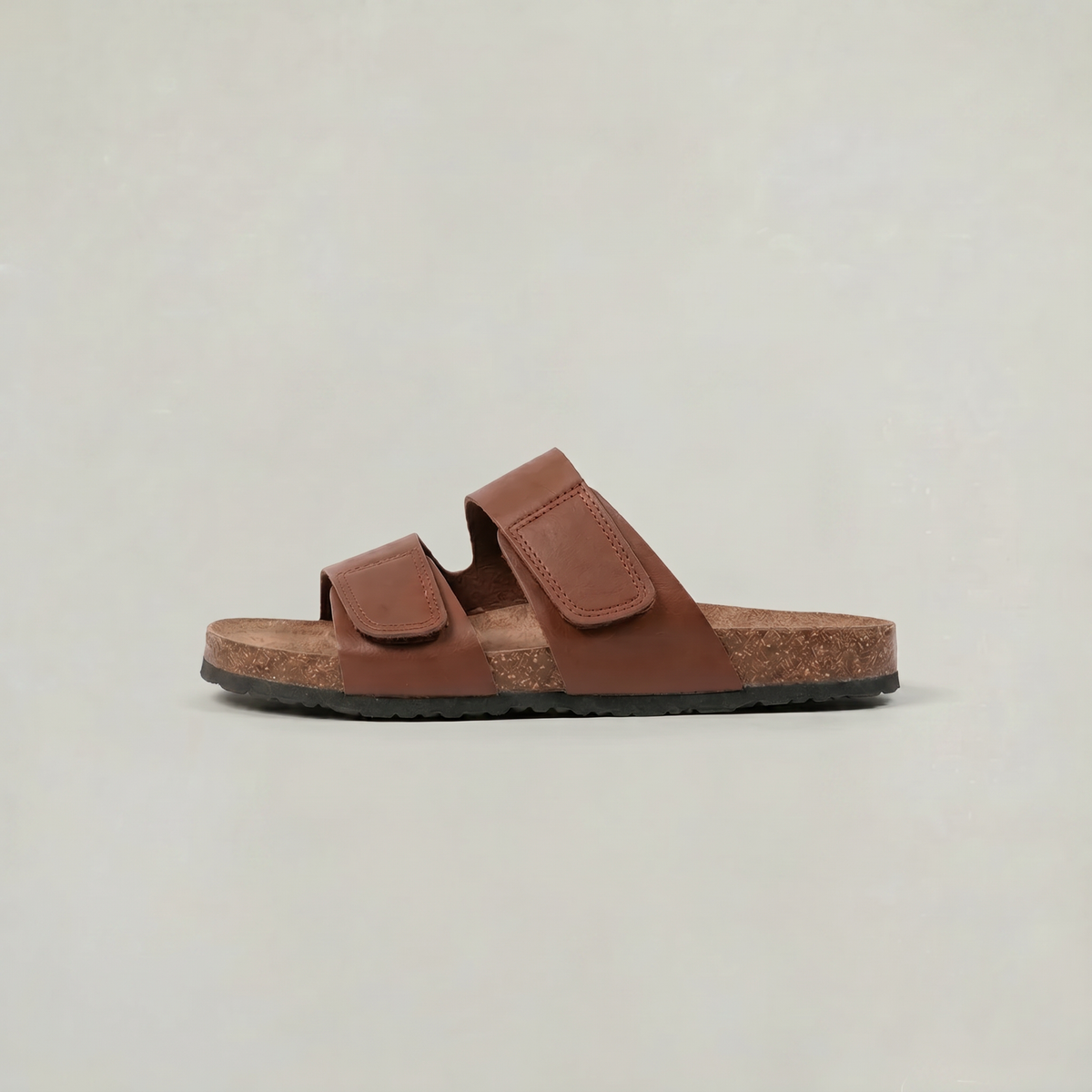 Men's Double Strap Open Toe Slides