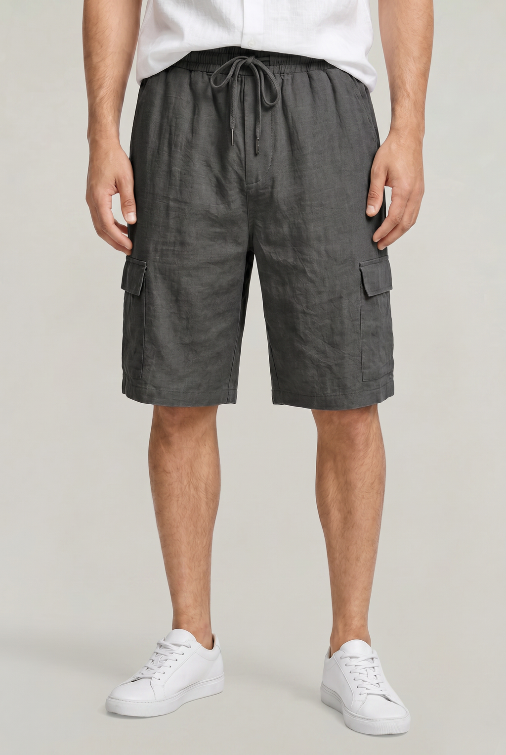 Men's Linen Cargo Shorts