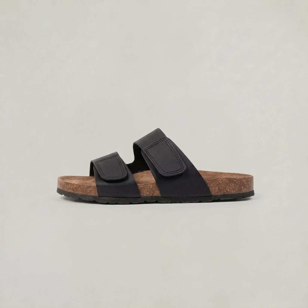 Men's Double Strap Open Toe Slides