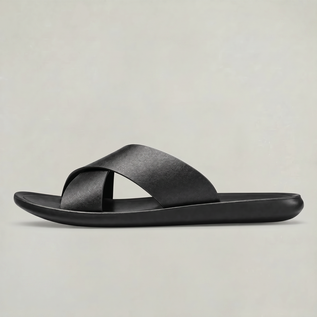 Cross Strap Men's Slides