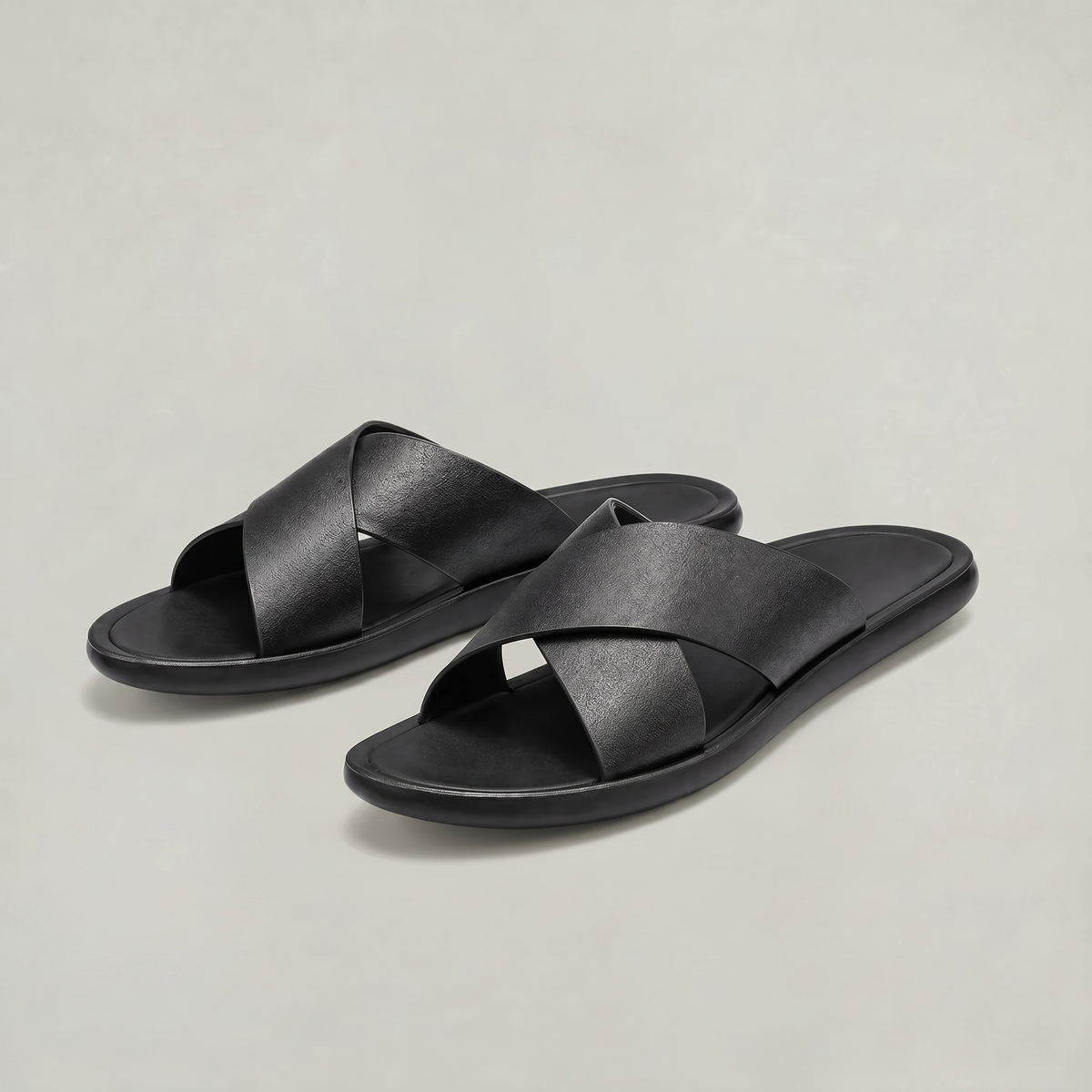 Cross Strap Men's Slides