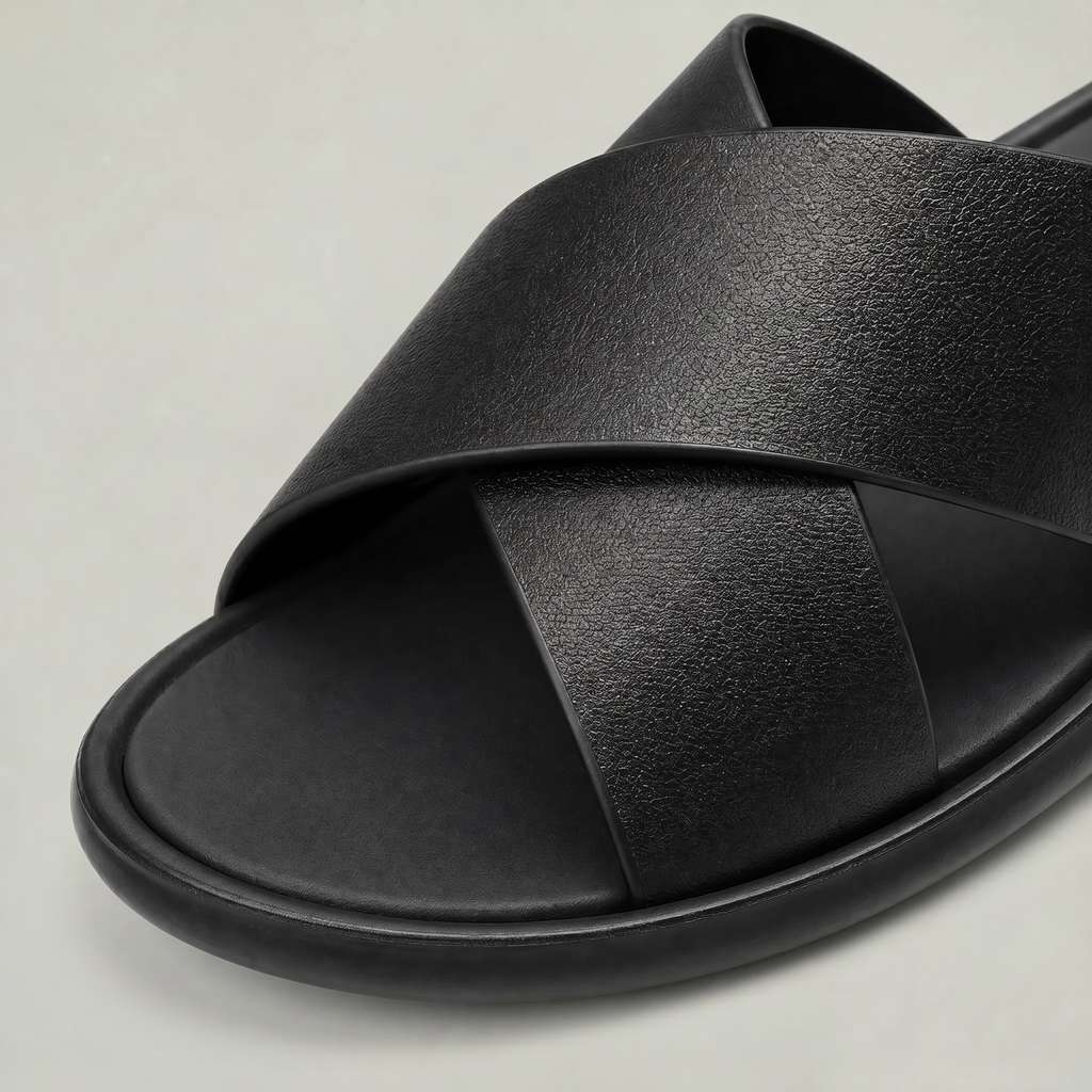 Cross Strap Men's Slides