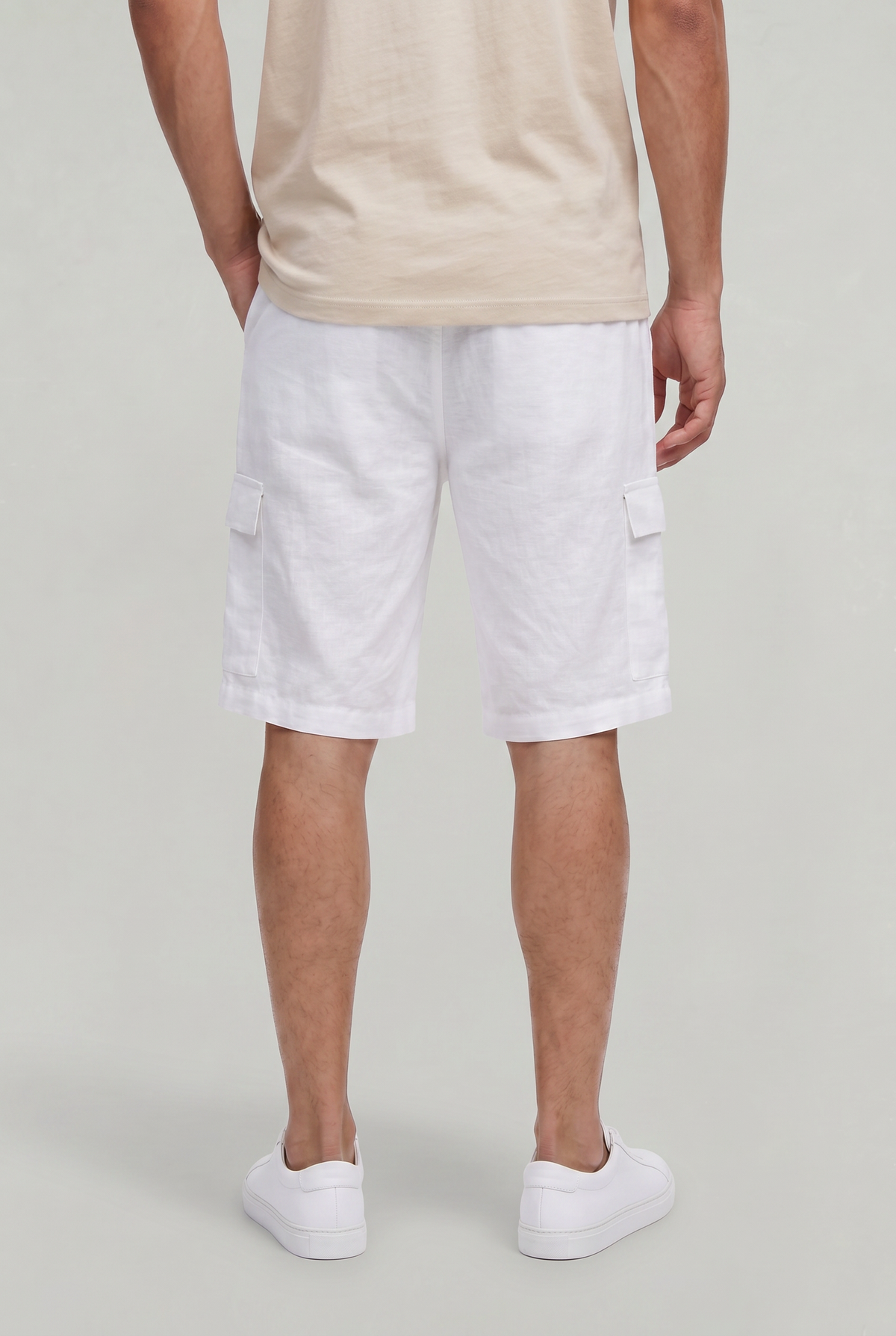 Men's Linen Cargo Shorts