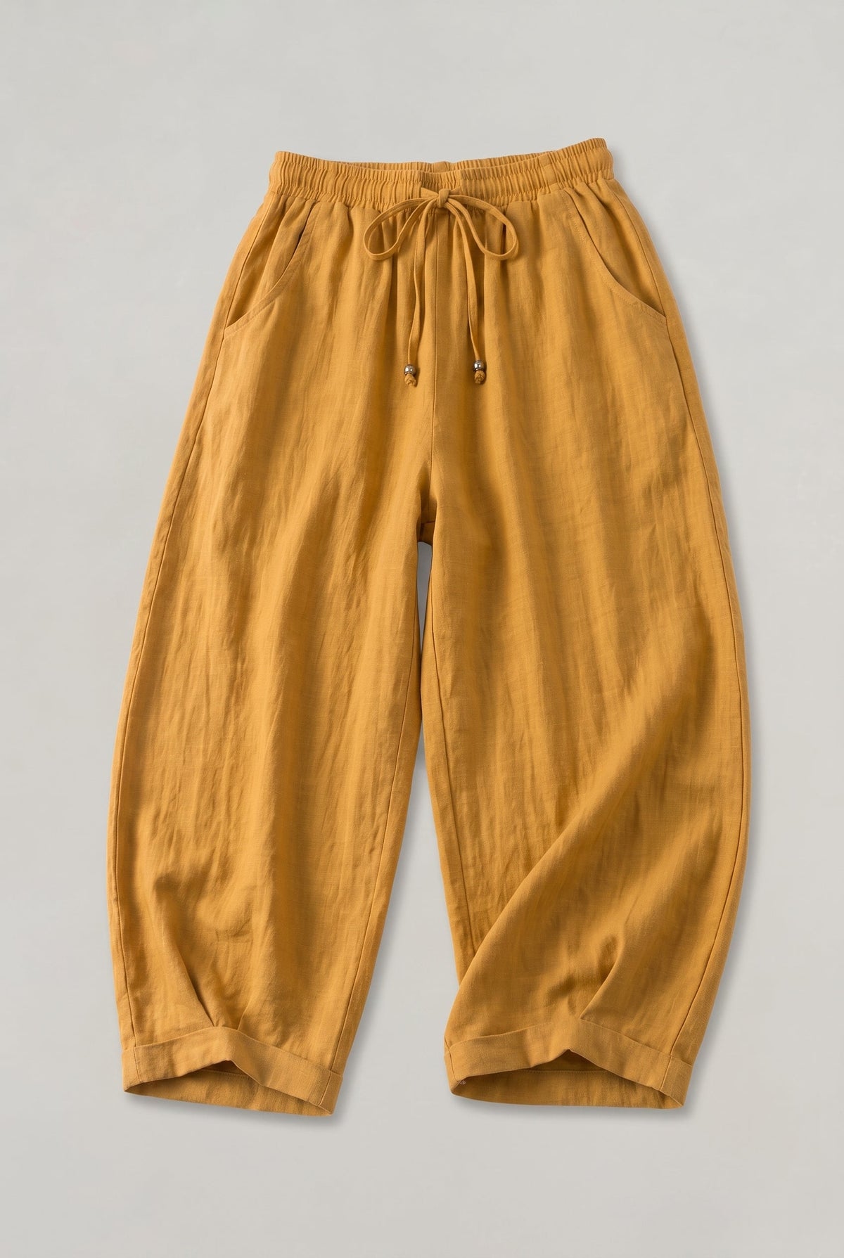Wide Leg Linen Women's Trousers