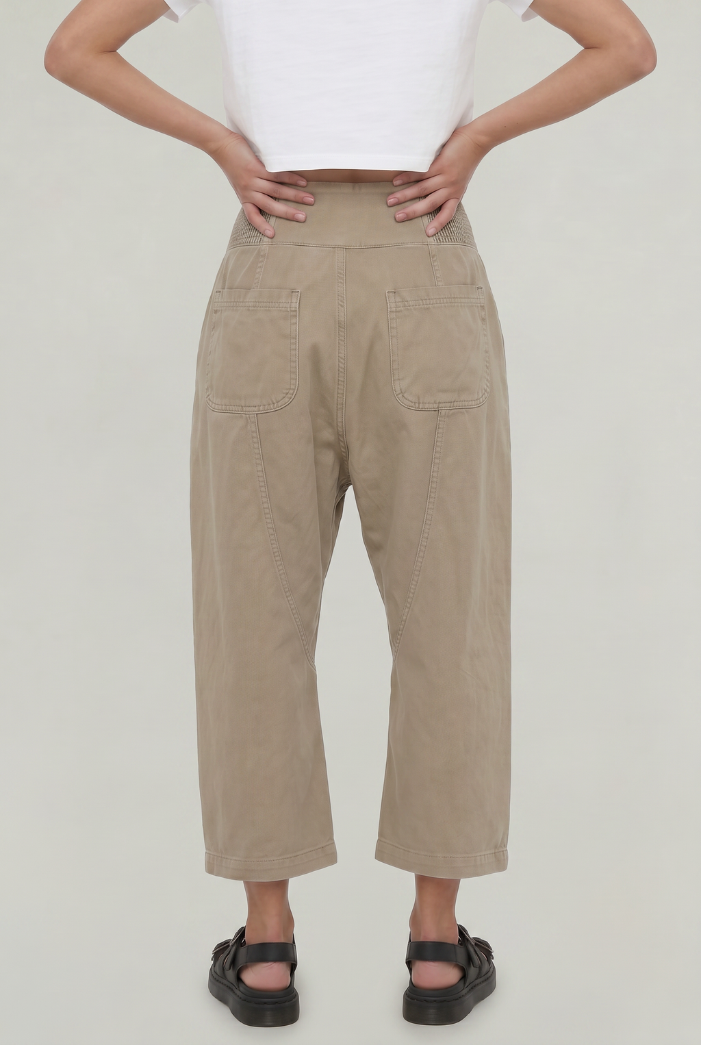 Cotton Linen Wide-Leg Women's Pants