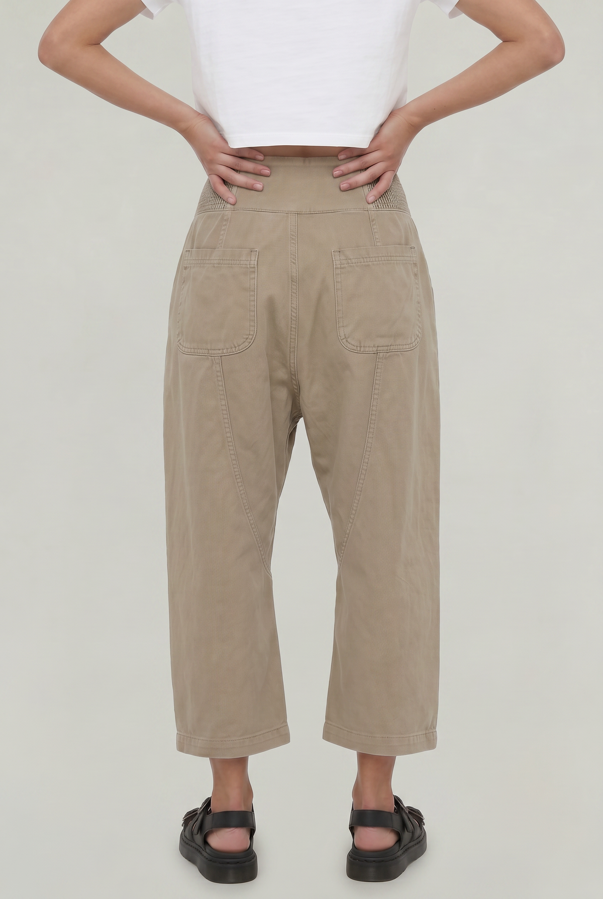Cotton Linen Wide-Leg Women's Pants