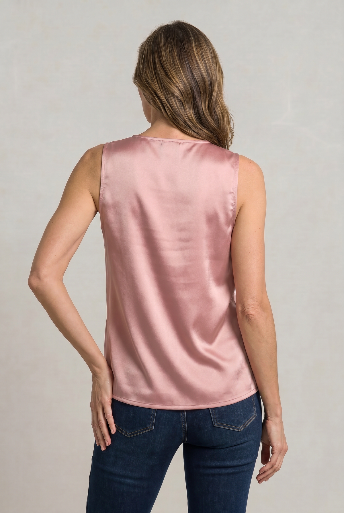 Draped Cowl Neck Sleeveless Women's Cami Top