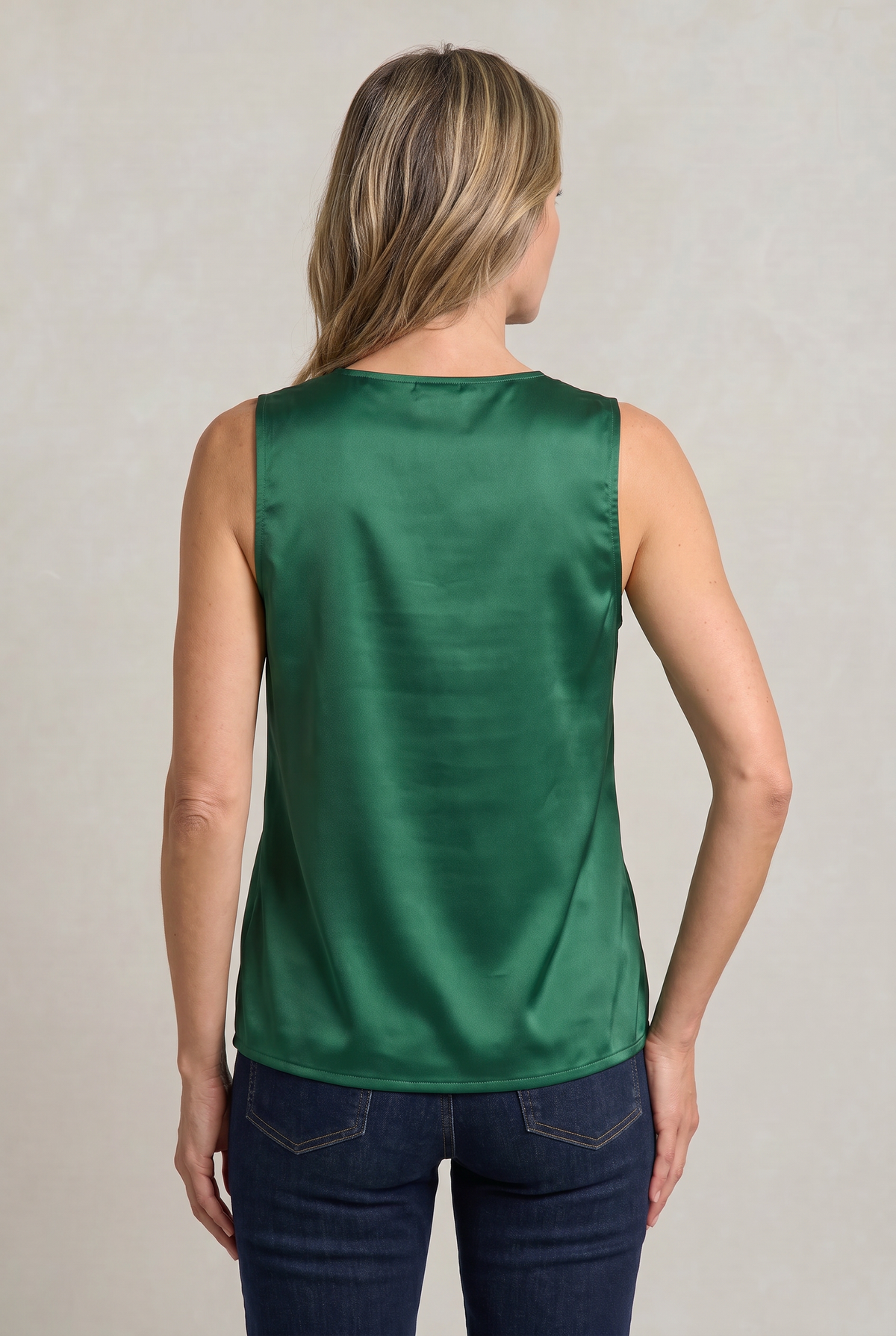 Draped Cowl Neck Sleeveless Women's Cami Top