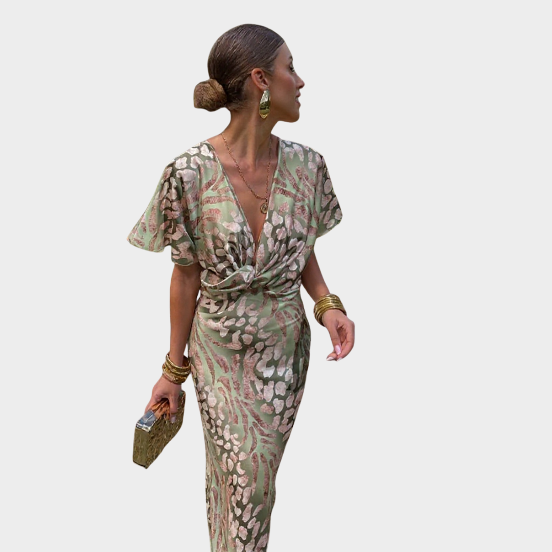 Clarissa Twisted Knot Women's Midi Dress