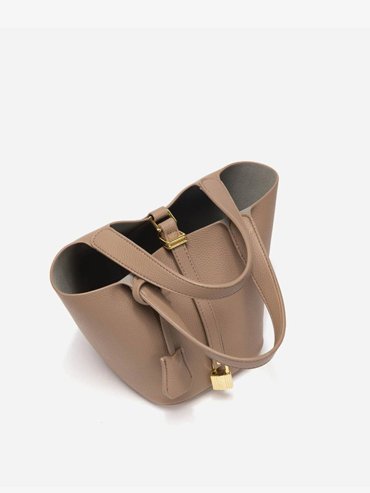 Oliver & Blake Classic Gold Details Women's Bucket Bag
