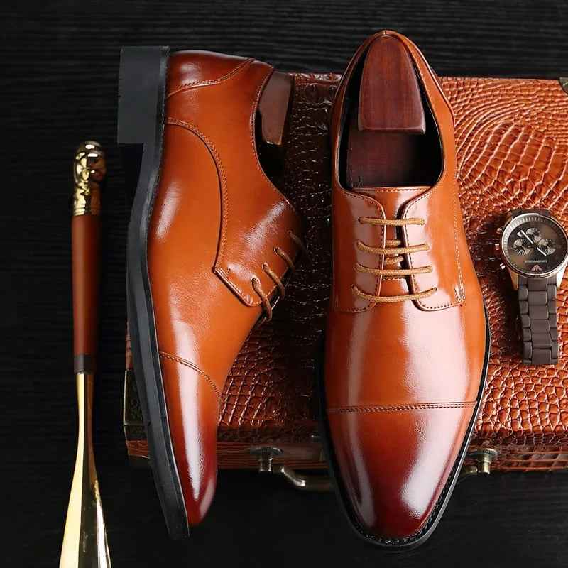 Men's Classic Gentleman Leather Oxford Shoes