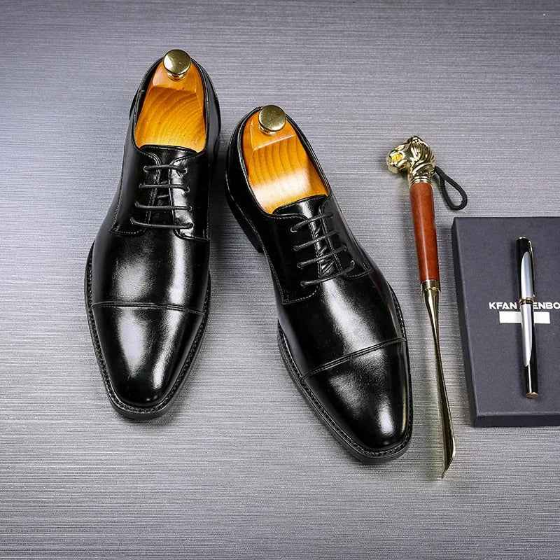 Men's Classic Gentleman Leather Oxford Shoes