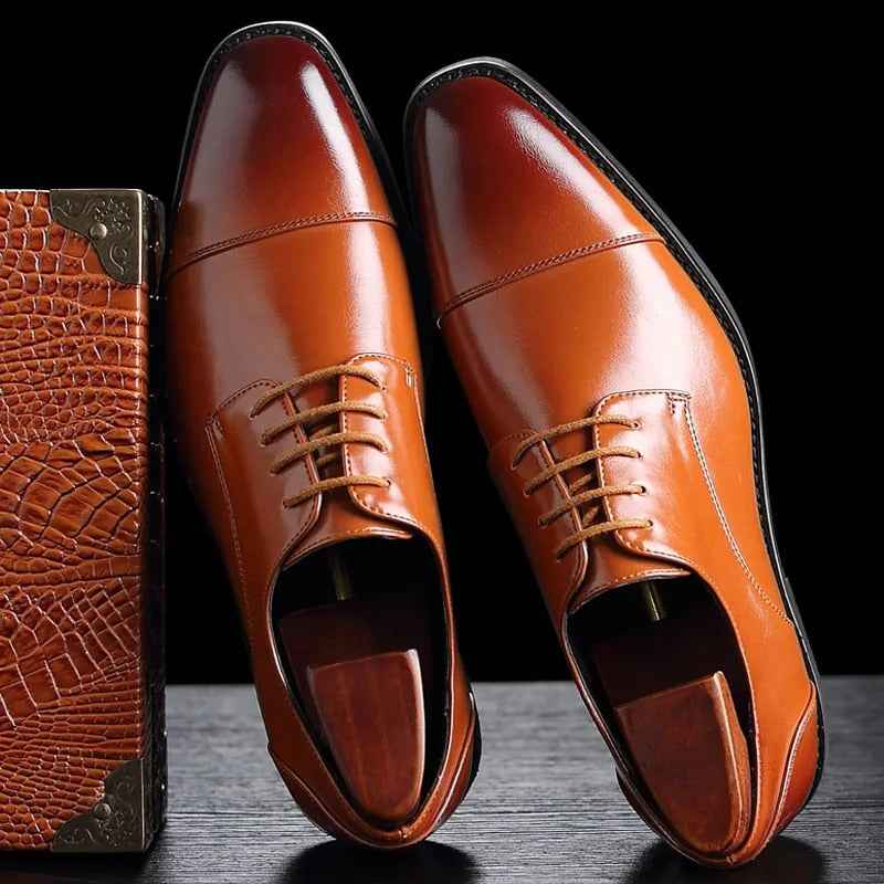Men's Classic Gentleman Leather Oxford Shoes