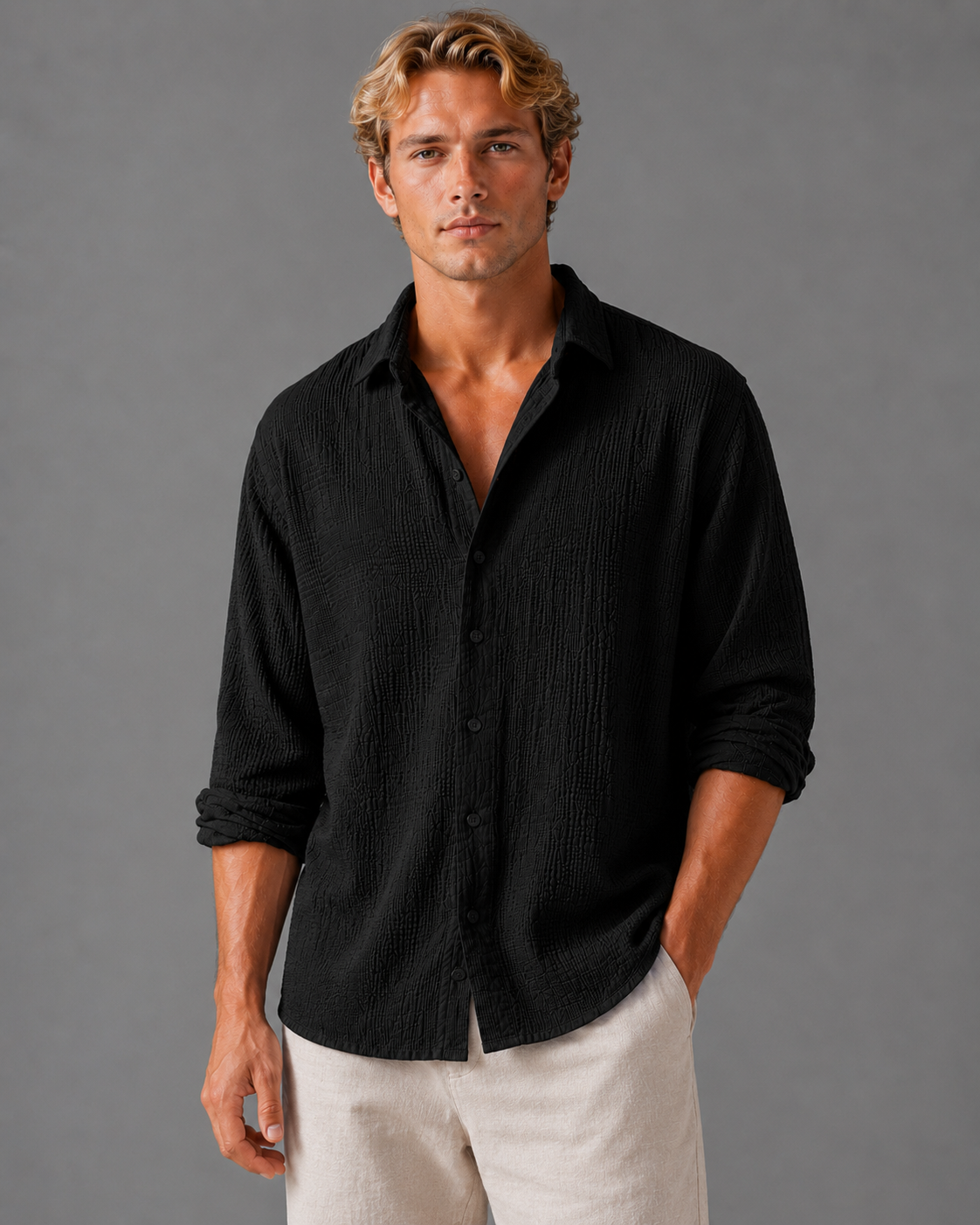 Valentino Linen Men's Shirt