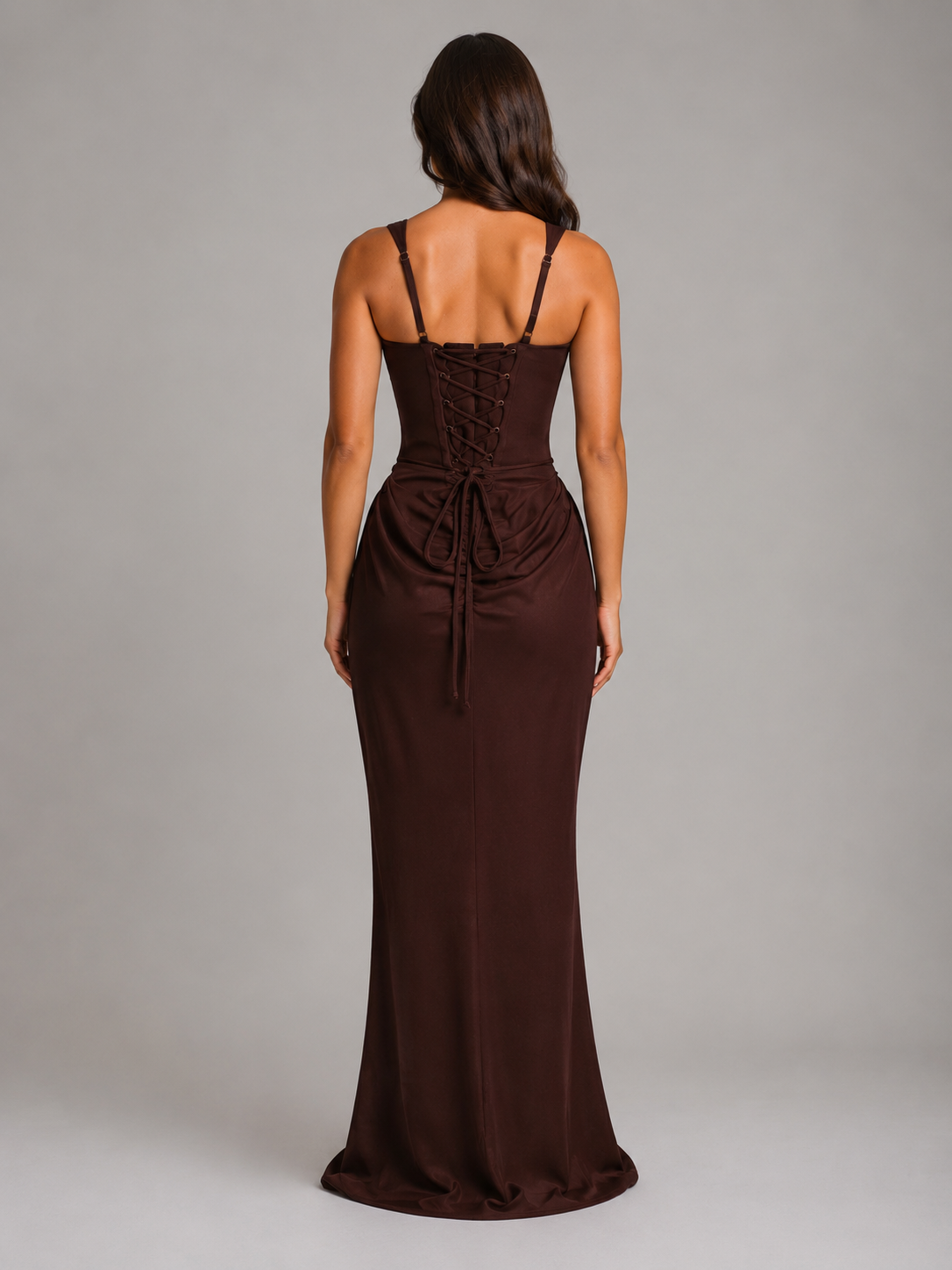 Bodycon Draped Corset Women's Maxi Dress